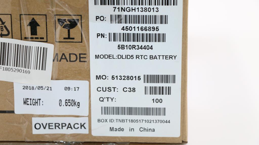 Lenovo Cmos Battery - 5B10R34404