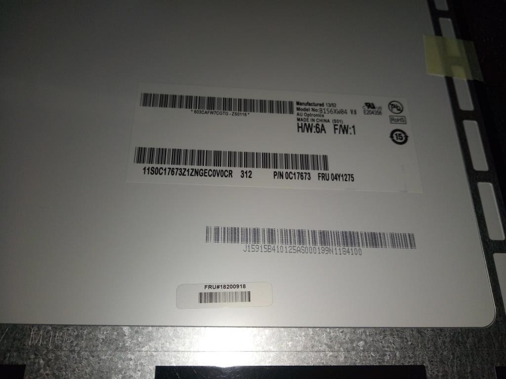 Lenovo Tfd Lcd B156Xw04 V6 Hw6A Hd Ag - 18200918