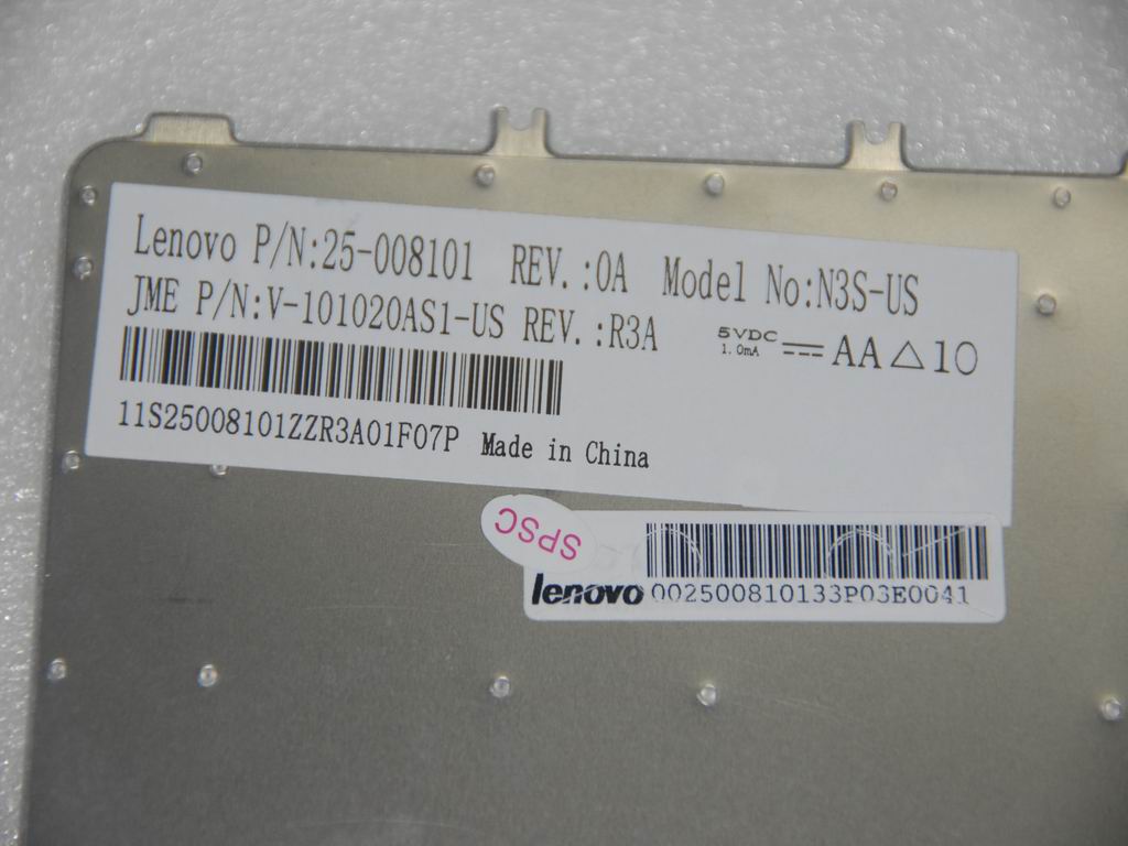 Lenovo 25008101 Kb Jme N3S Us 84Key Org