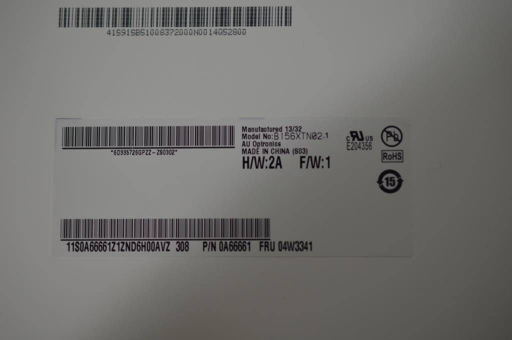 Lenovo Lcd 15.6 Hd+ Au B156Xtn02.1 - 18200649