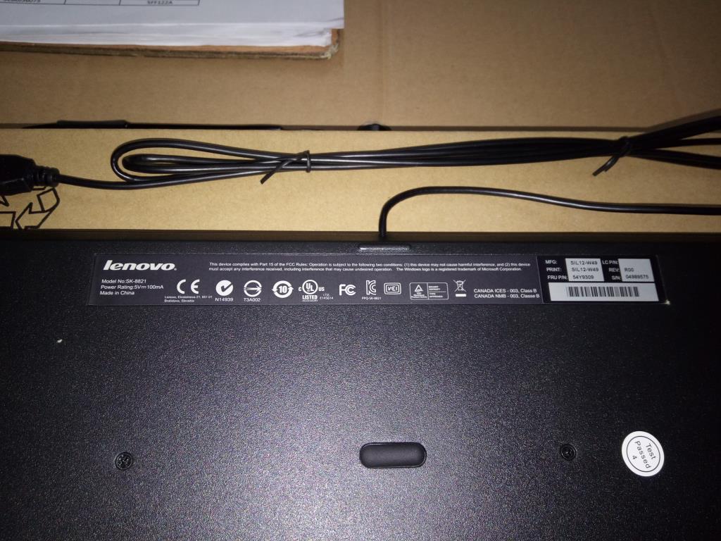 Lenovo 54Y9309 Kb Keyboards External