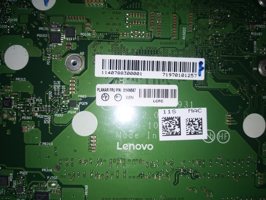 Lenovo Win,I7-6600U,Y-Tpm2,Swg - 01HW567