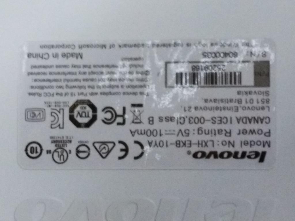 Lenovo Kb Keyboards External - 25209168