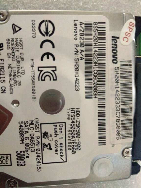Lenovo 500 Gb Sata 5400 Rpm Hard Driv - 5H20H14223