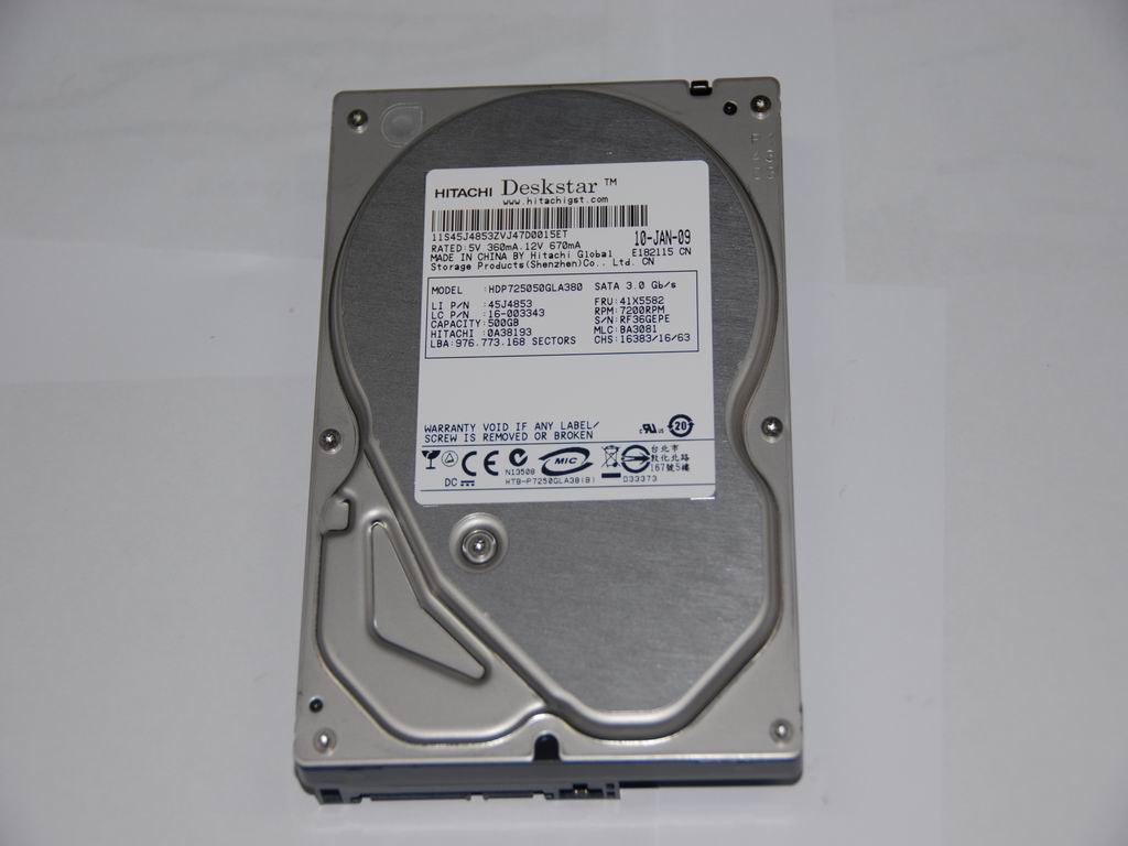 Lenovo 16003343 Hdd 500G Sata2 Hdp725050Gla380