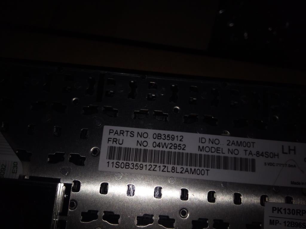 Lenovo Ki Keyboards Internal - 04W2952
