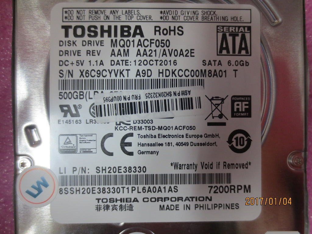 Lenovo Hd Hard Drives - 00UP395