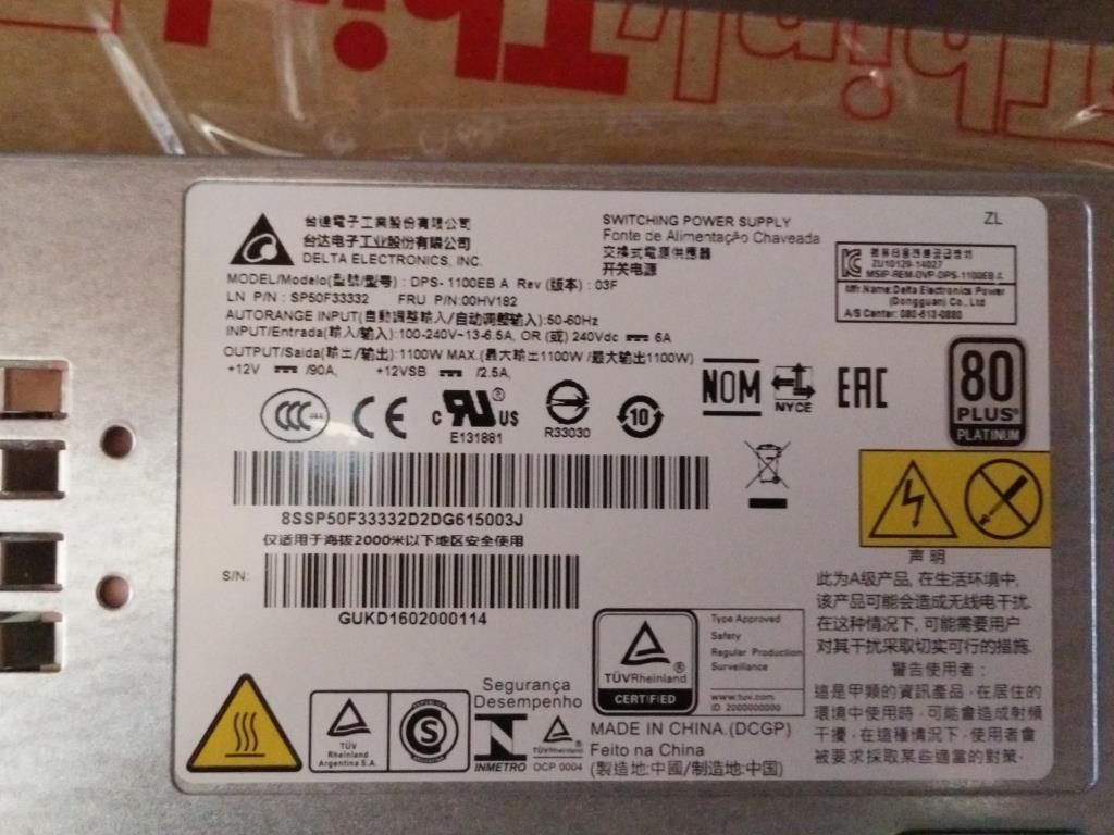 Lenovo Ps Power Supplies Internal - 00HV182