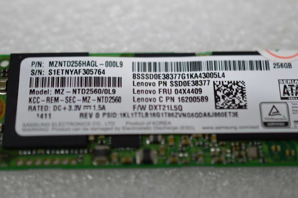 Lenovo 04X4409 Ssd M.2 2280 256Gb Edrive Sams