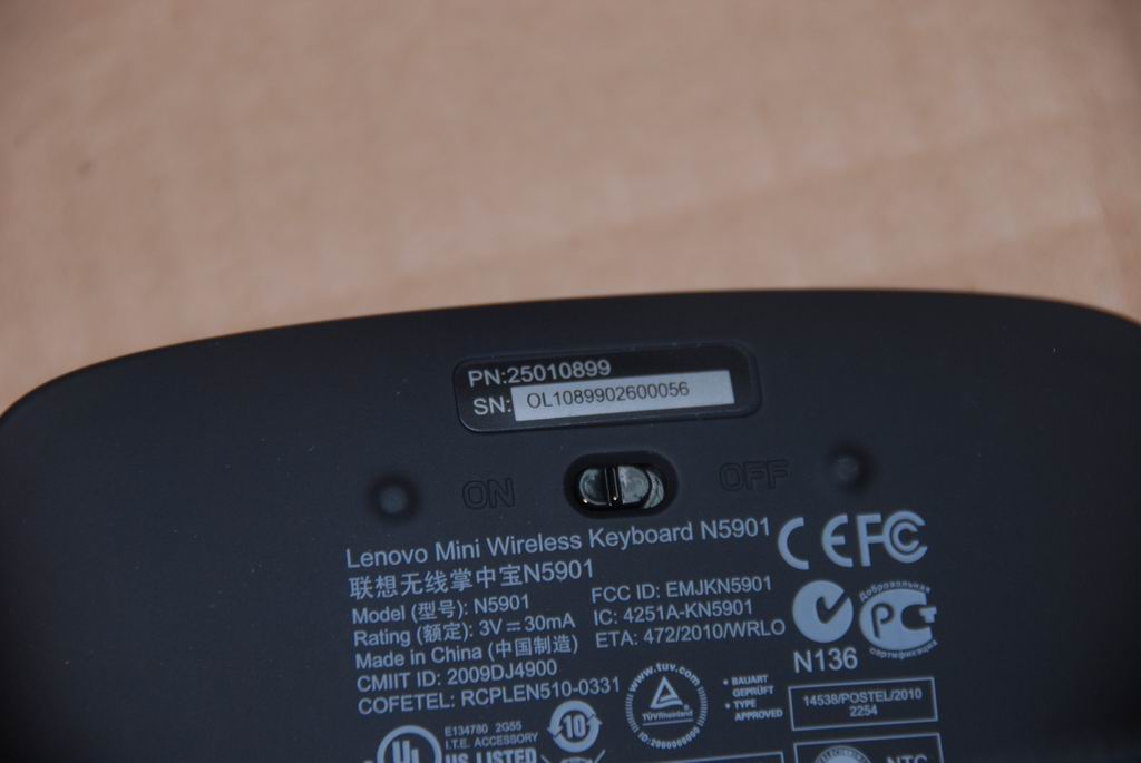 Lenovo Keyboard Wireless N5901B-(Us-E - 25010899