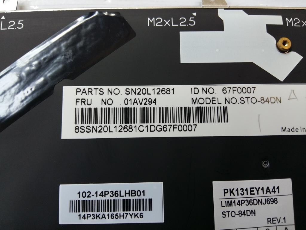 Lenovo Ki Keyboards Internal - 01AV294