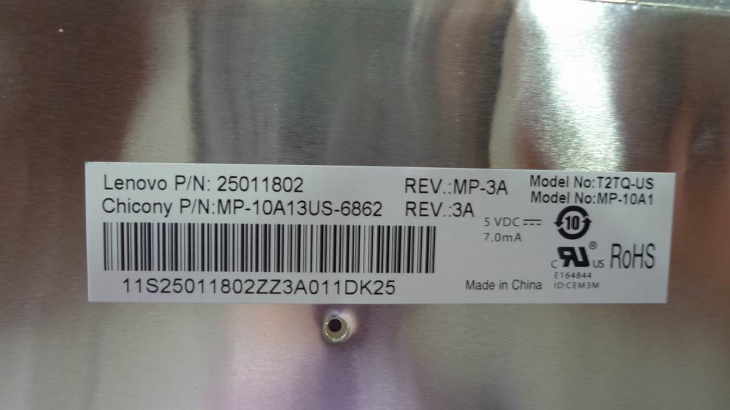 Lenovo Kb 84Key Ccy T2Tq Us Metallicf - 25011802