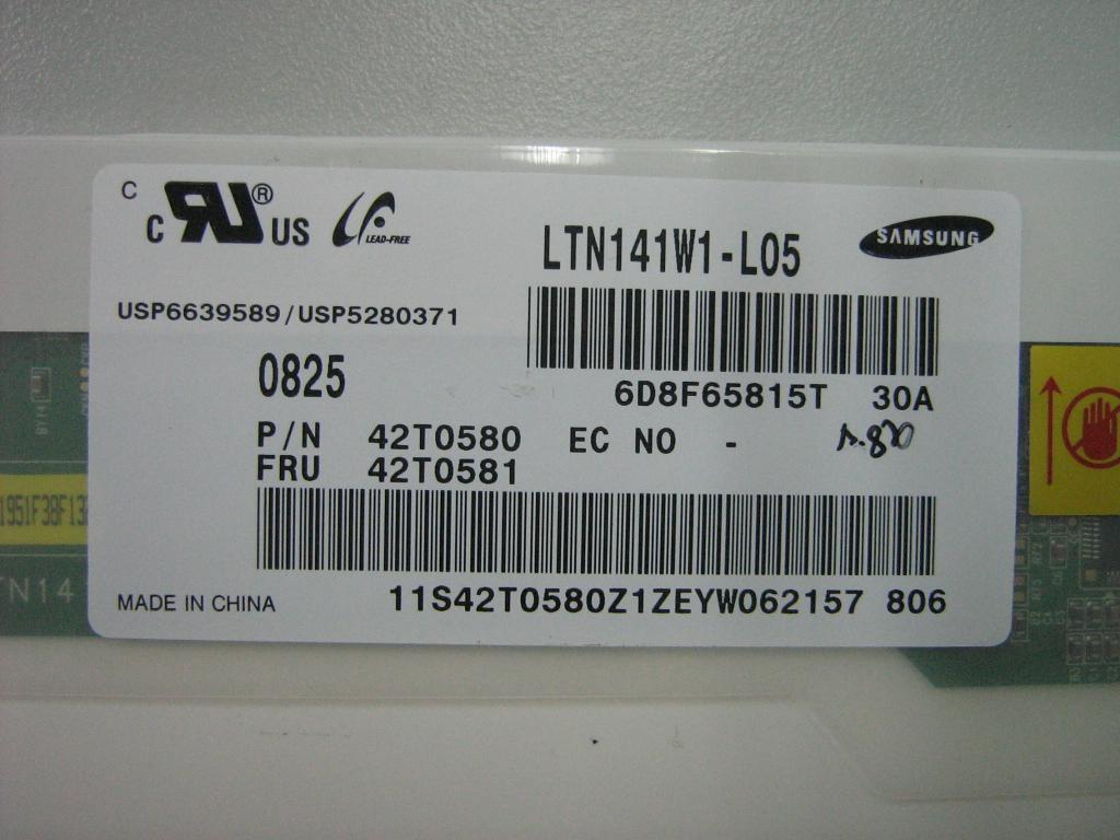 Lenovo Panel 14.1 Wxga - 42T0581