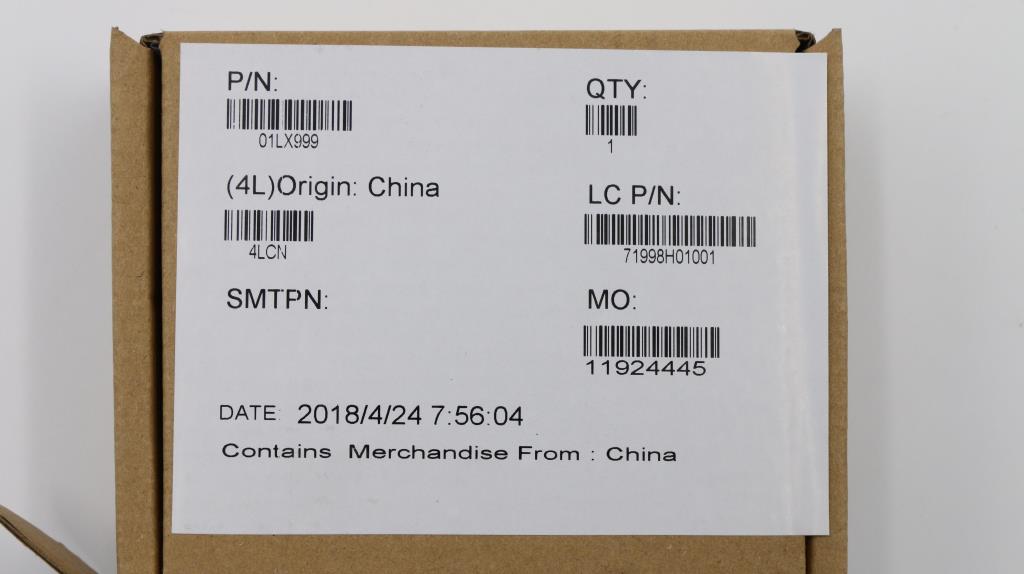 Lenovo 01LX999 Geo Label Kit For Wn2