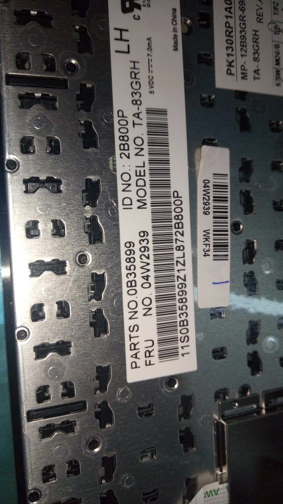 Lenovo Ki Keyboards Internal - 04W2939