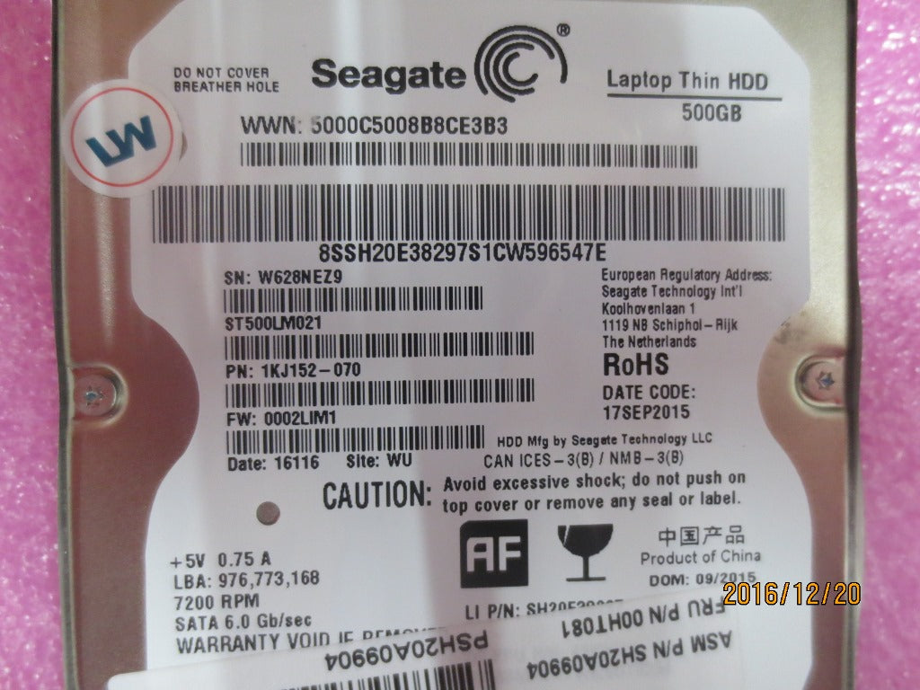 Lenovo Hd Hard Drives - 00HT081