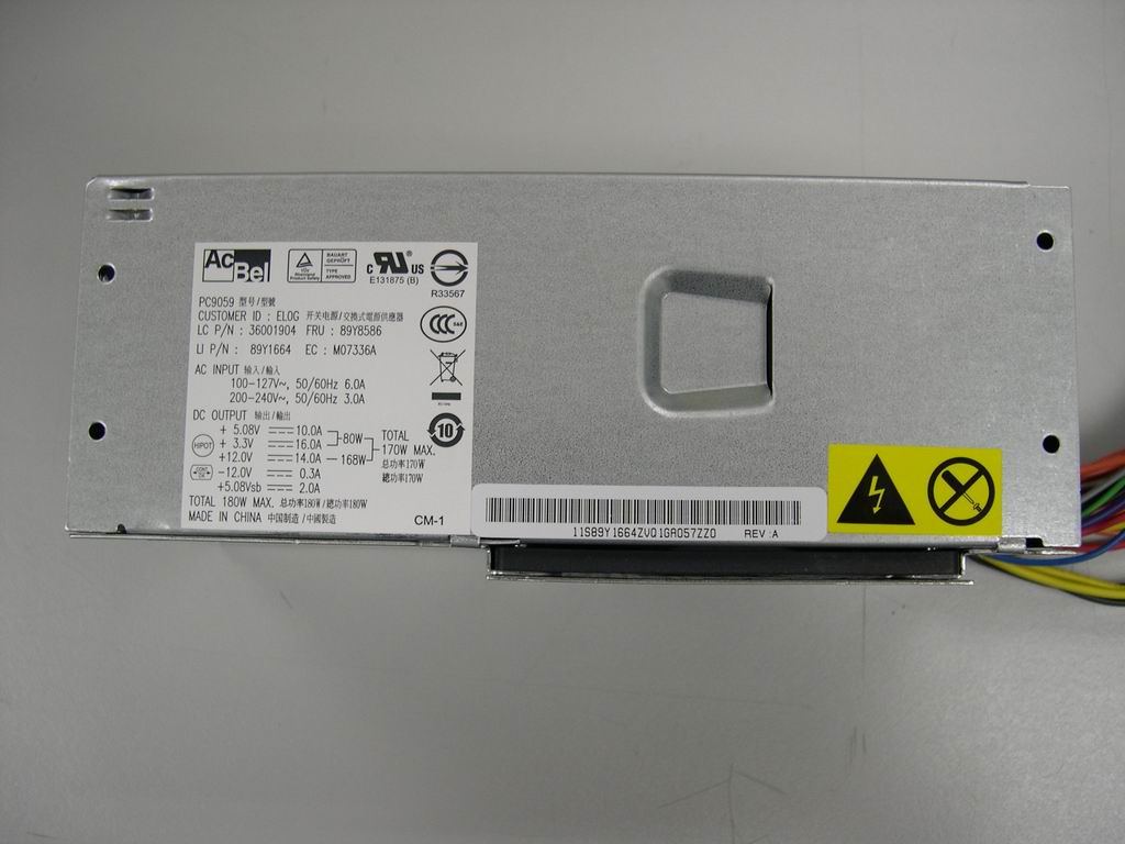 Lenovo 36001904 Psu Acbel Pc9059-El0G Lc 180W