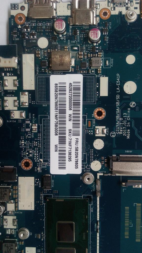 Lenovo Mb Uma I5-7200U Bl Fp Win - 5B20N78605