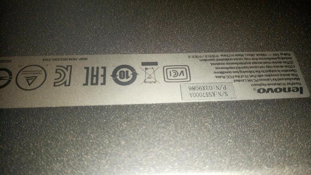 Lenovo Ki Keyboards Internal - 03X9086