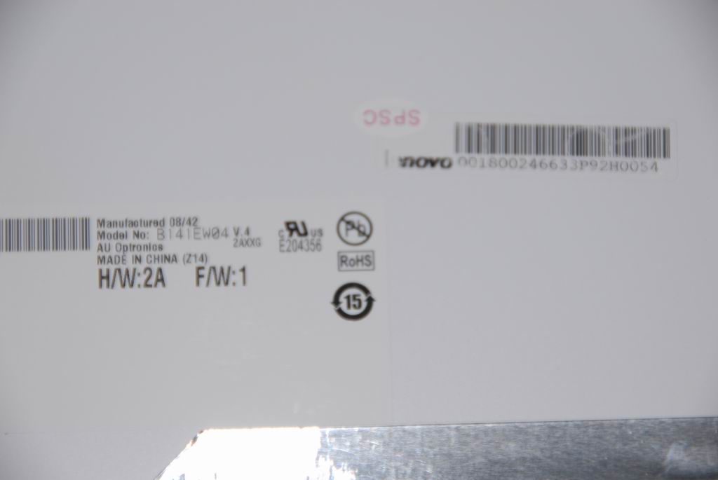 Lenovo Lcd Auo B141Ew04 V.4 2A Wx G - 18002466