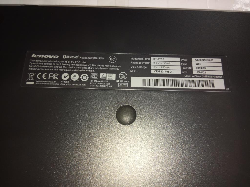 Lenovo Keyboard Belgium/Uk - 03X8699
