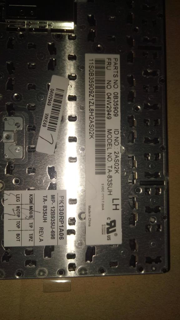 Lenovo Ki Keyboards Internal - 04W2949