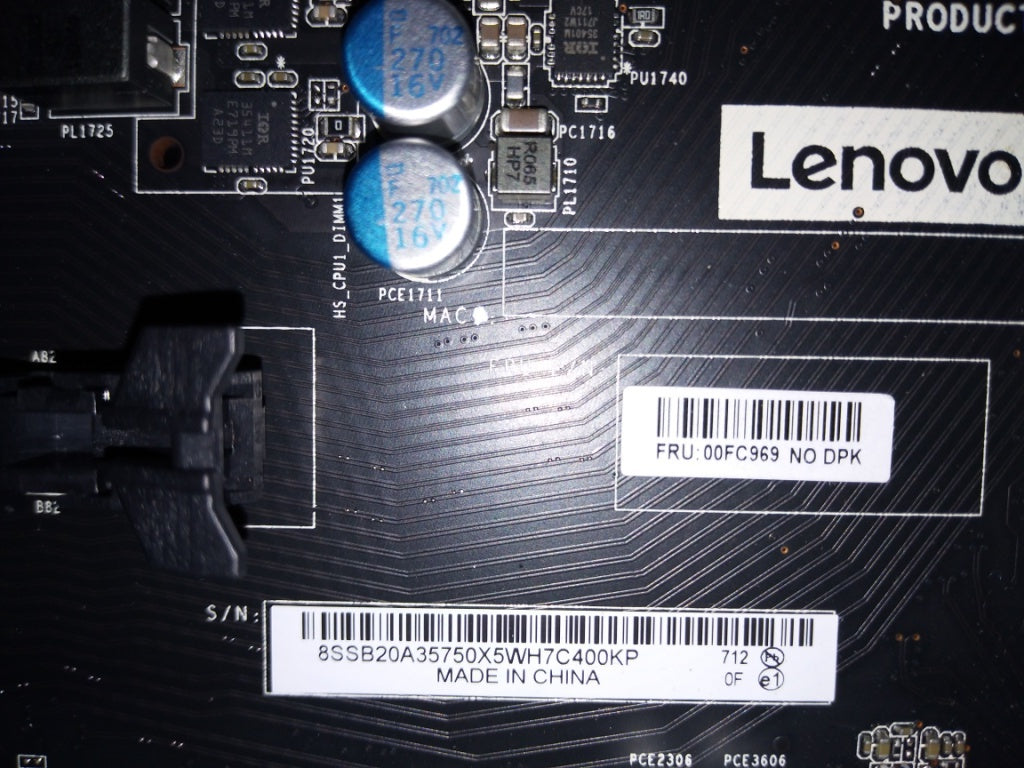 Lenovo Jordan Mb Intel Lga3647 No Dpk - 00FC969