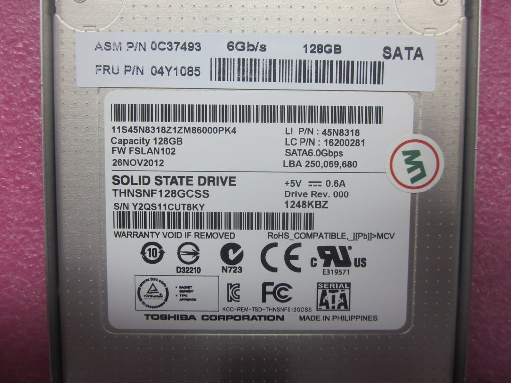 Lenovo Driveh Ssd 128G Toshiba - 04Y1085