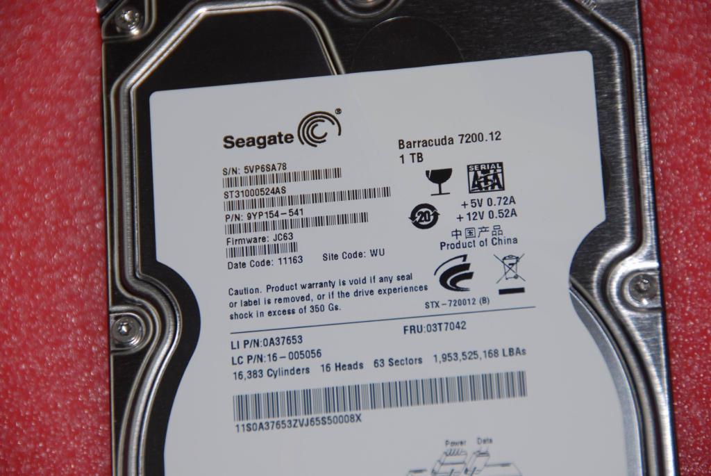 Lenovo 16005056 Hdd 1Tb Seagate Pharaoh6G St31