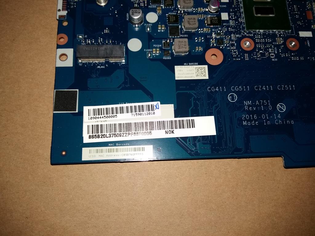 Lenovo 5B20L37509 Pl System Boards