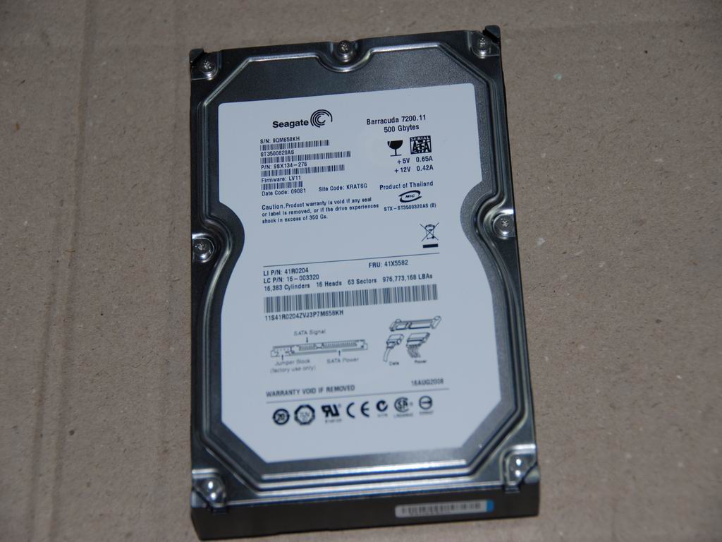 Lenovo 16003320 Hdd Sata2 500G St3500820As 8M/