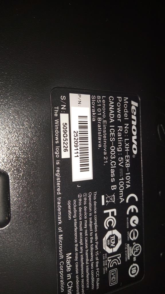 Lenovo 25209111 Us Keybaord