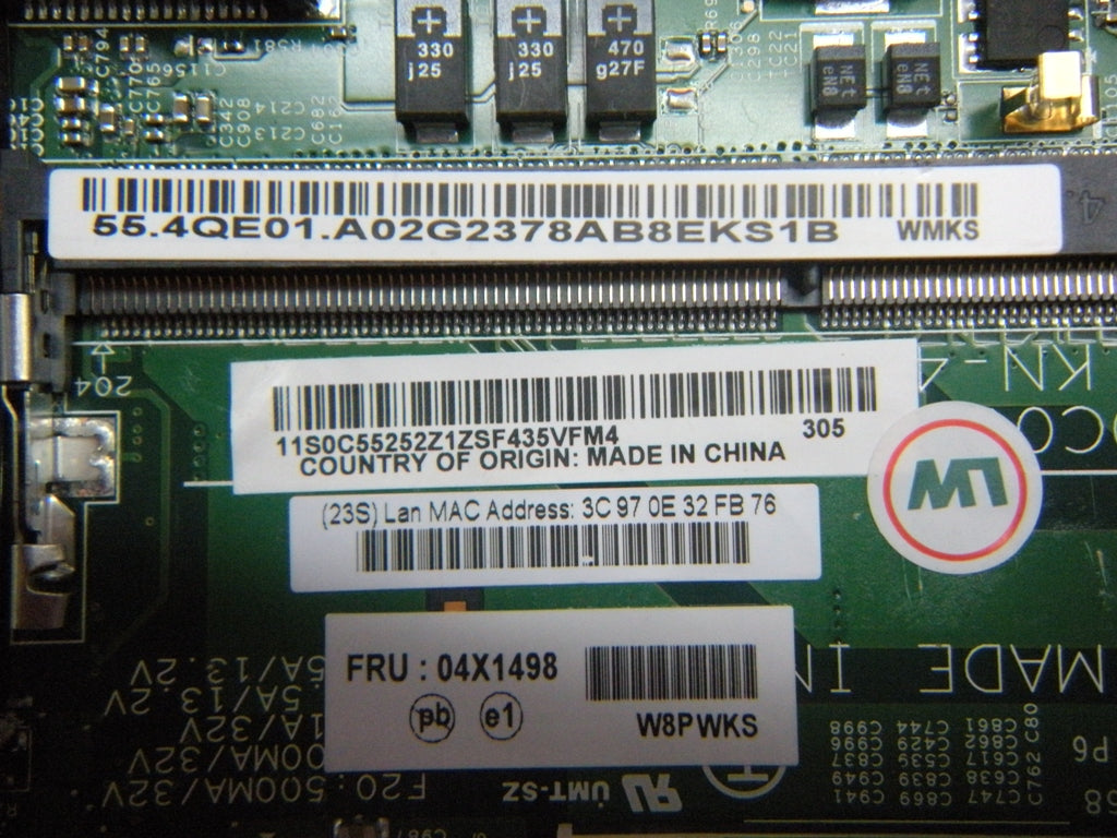 Lenovo Bdplanar W8P,Nocpu,Dis-1Gb - 04X1498