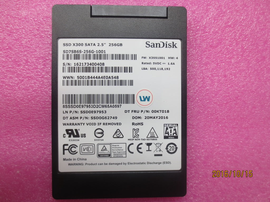 Lenovo Sd Solid State Drives - 00KT018