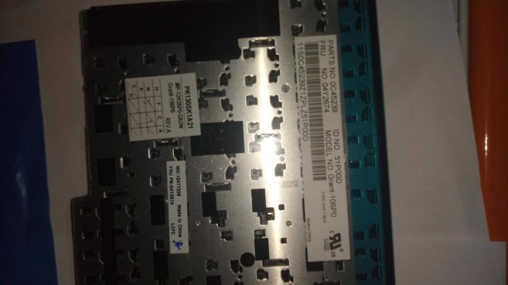 Lenovo Ki Keyboards Internal - 04Y2674