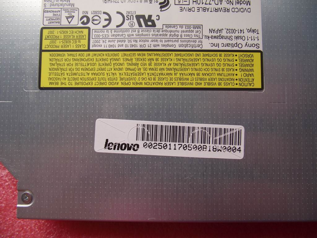 Lenovo 25011705 Optiarc Rambo Ad-7710H Slim W/