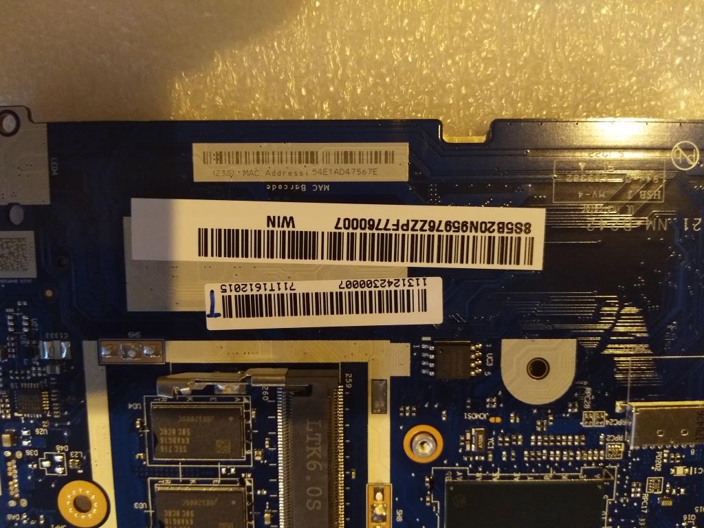 Lenovo Mbl80Xm4415Ugmr1_2G4Gnfpwin - 5B20N95976