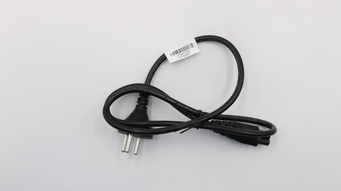 Lenovo (31503362) 1.0M Power Cord, C5 Plug, Israel Compatible