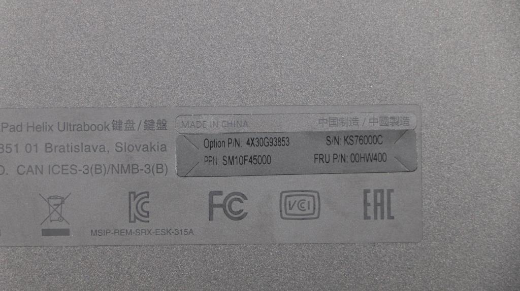 Lenovo Ki Keyboards Internal - 00HW400