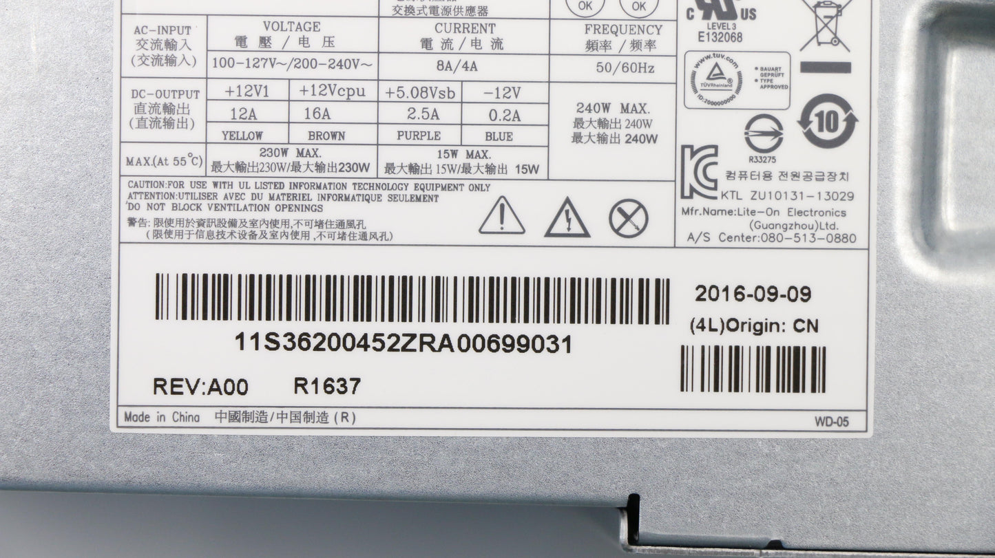 Lenovo Ps Power Supplies Internal - 36200452