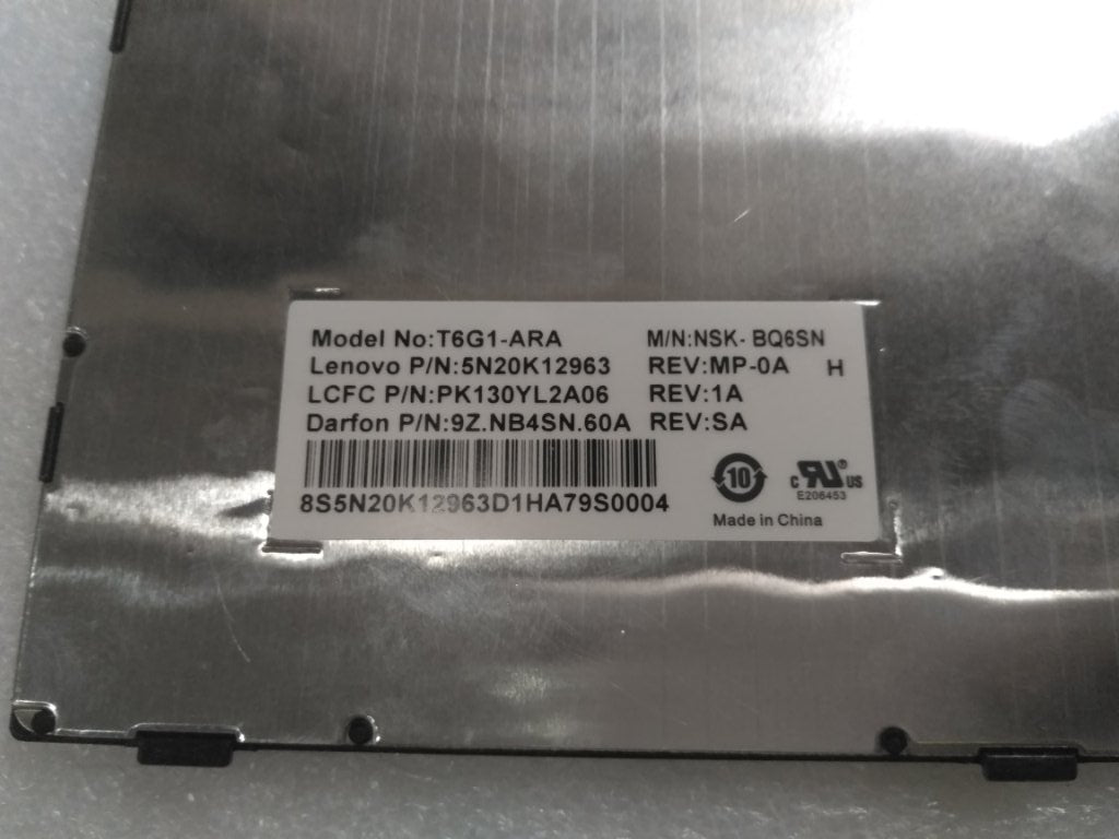 Lenovo Ki Keyboards Internal - 5N20K12963