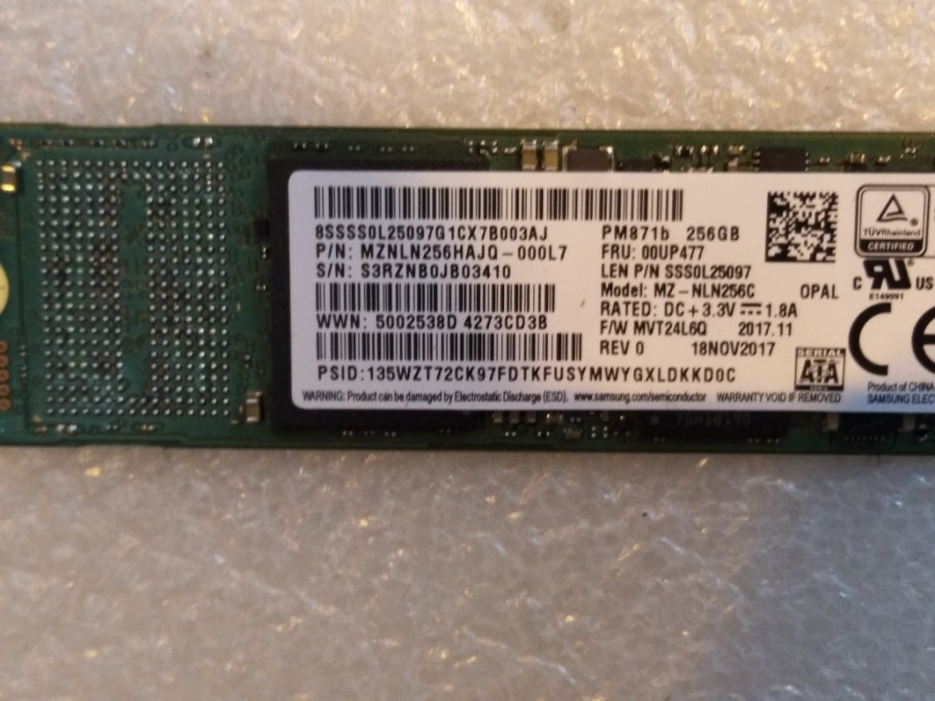 Lenovo 256Gm22280Sata6Gsamopal - 00UP477