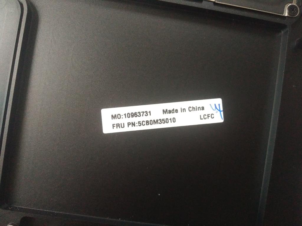 Lenovo Logic Up Assembly Gun Metal Cz - 5CB0M35010