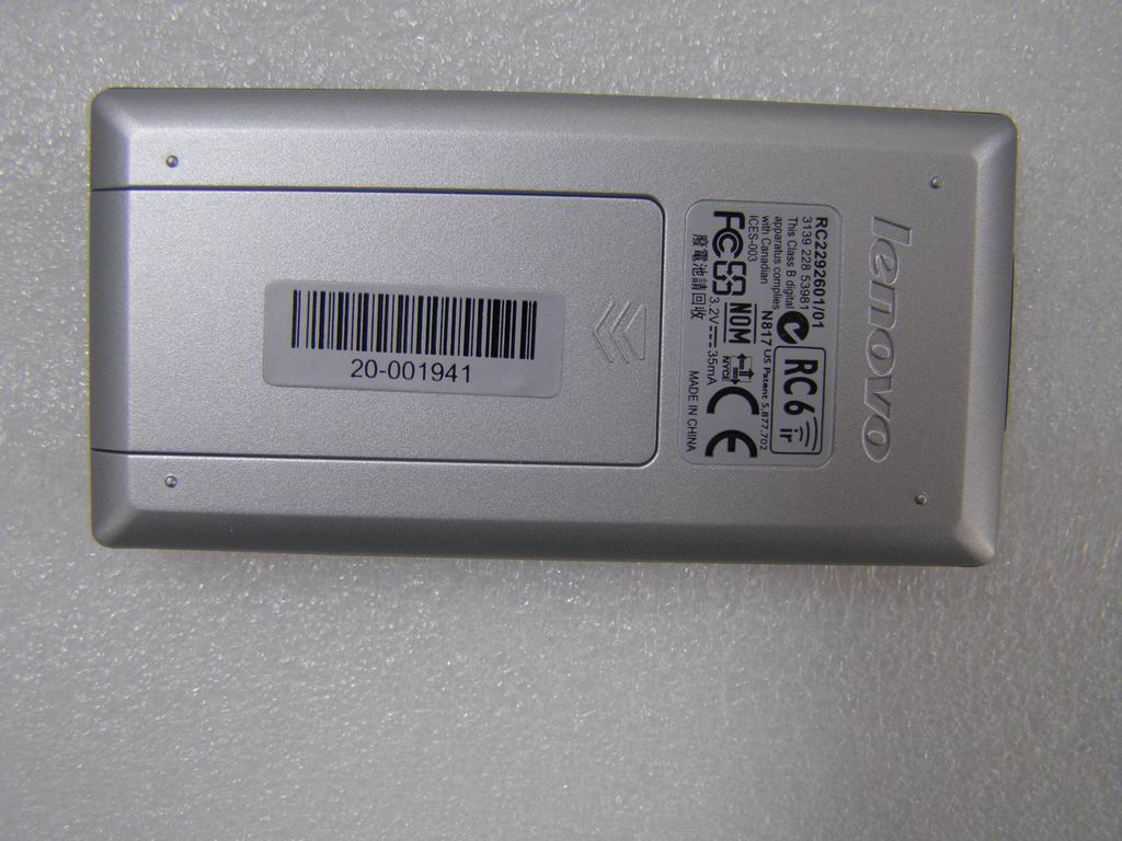 Lenovo 20001941 Remote Philips Low End Ir Mce