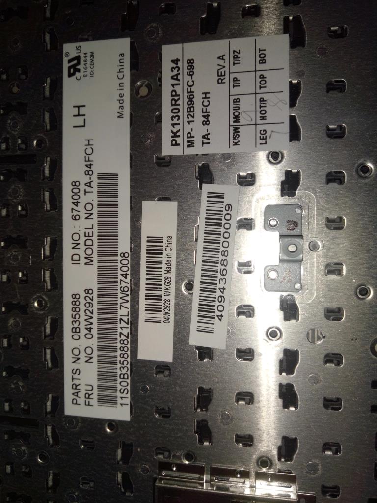 Lenovo Ki Keyboards Internal - 04W2928
