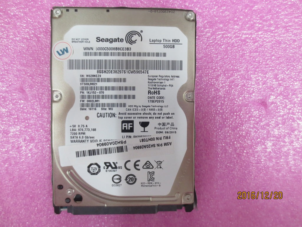Lenovo Hd Hard Drives - 00HT081