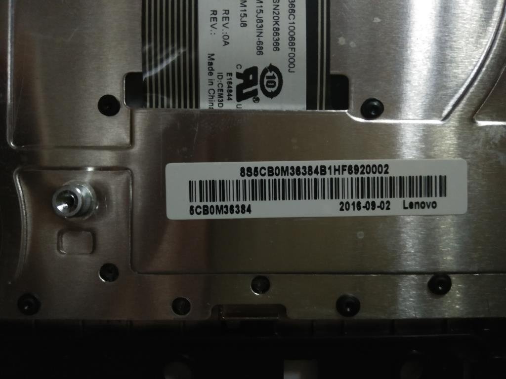 Lenovo Upper Case B 80U2 Bk Bkw/Kb In - 5CB0M36384