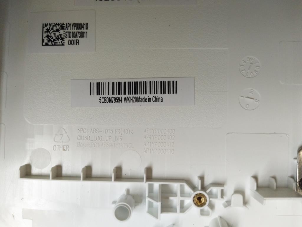 Lenovo Upper Case C 80X5 Whitenfpblko - 5CB0N79594