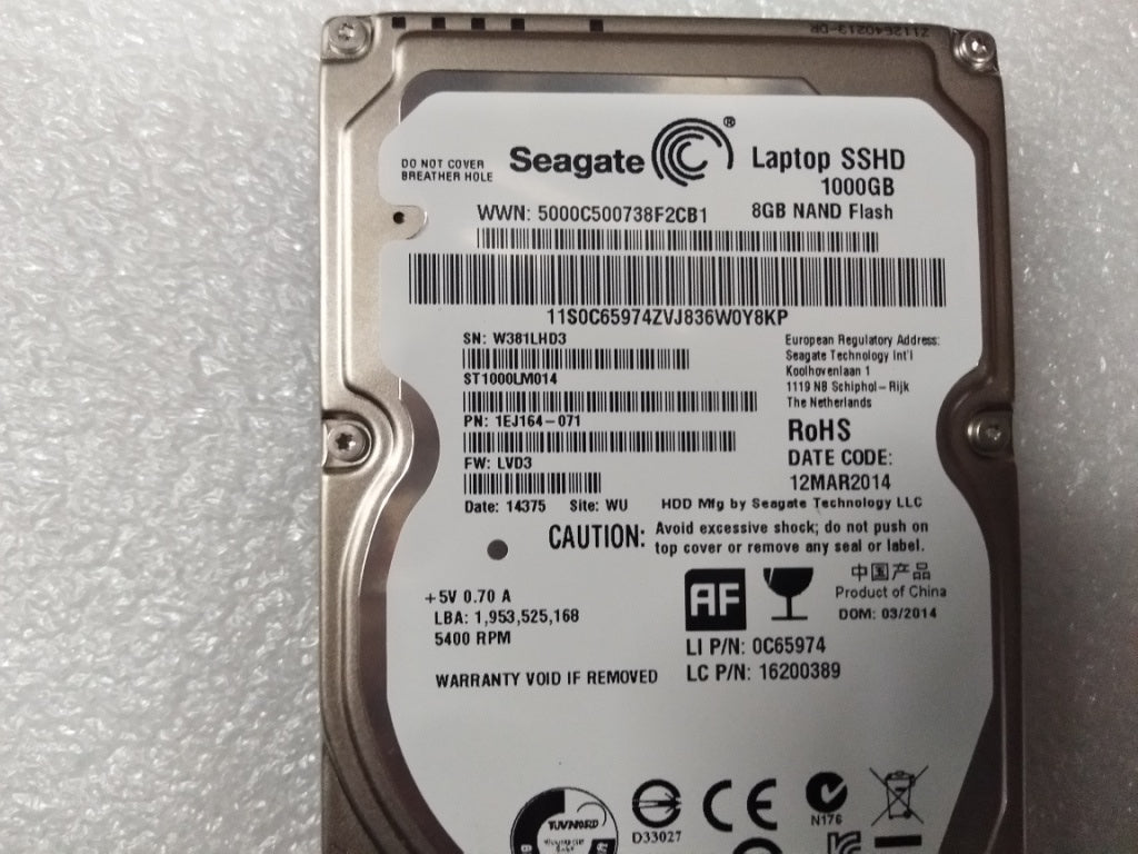 Lenovo 1Tb Hdd 5400Rpm Sata 6Gbps 64M - 16200389