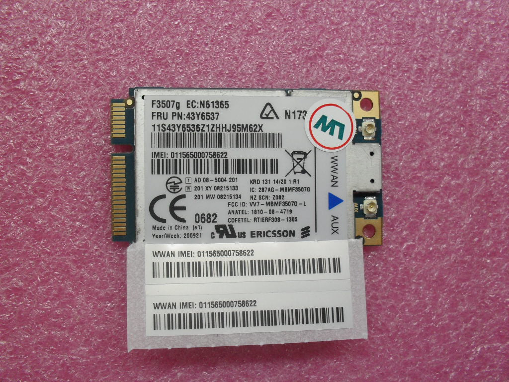 Lenovo 43Y6537 Adaptr Er At And Amp / T Fw